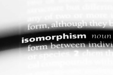 isomorphism sözcük sözlüğe. isomorphism kavramı.