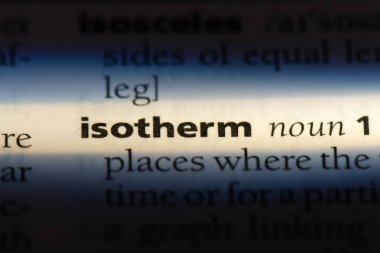 bir sözlüğü'ndeki İzoterm sözcüğü. İzoterm kavramı.