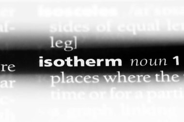 bir sözlüğü'ndeki İzoterm sözcüğü. İzoterm kavramı.