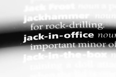 Sözlükteki office Word'de jack. Office kavramında jack.