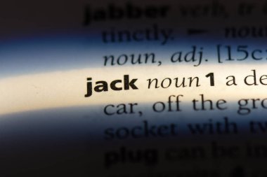 bir sözlüğü'ndeki sözcüğü jack. Jack kavramı.