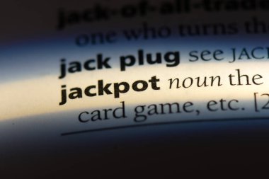 Jackpot Word'de bir sözlük. Jackpot kavramı.