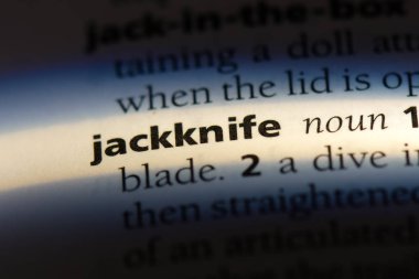 bir sözlüğü'ndeki sözcüğü jackknife. çakın kavramı.