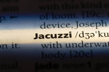 Jakuzi Word'de bir sözlük. Jakuzi kavramı.