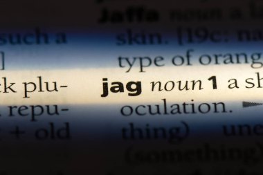 bir sözlüğü'ndeki sözcüğü jag. Jaguar konsept.