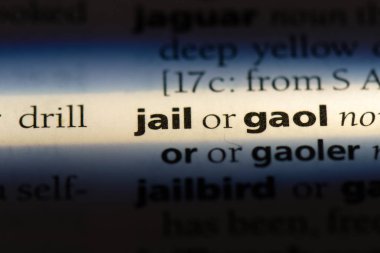 Hapishane Word'de bir sözlük. Hapishane kavramı.