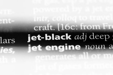 Jet siyah sözcük sözlüğe. Jet Siyah kavramı.