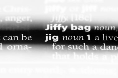 jig Word'de bir sözlük. jig kavramı.