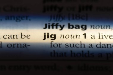 jig Word'de bir sözlük. jig kavramı.