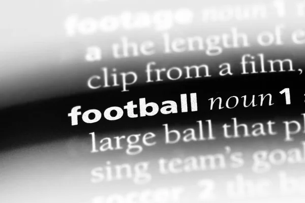 単語を辞書でサッカー フットボールのコンセプト — ストック写真