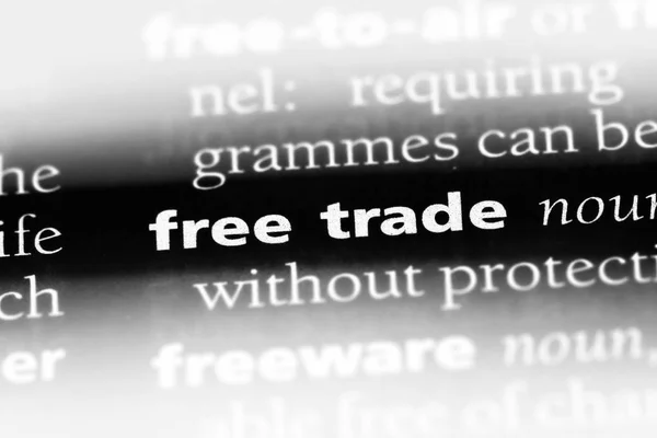 Безкоштовне Слово Словнику Концепція Вільної Торгівлі — стокове фото