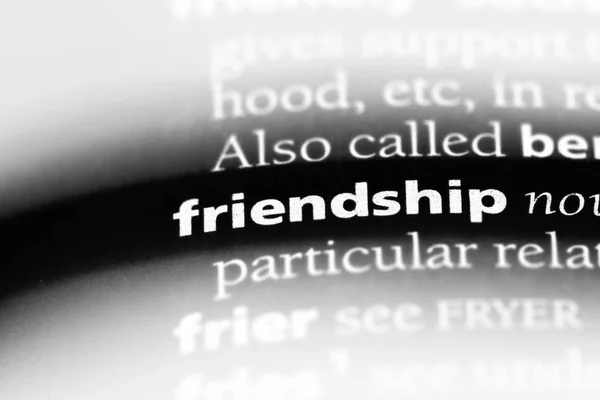 Friendship Word Dictionary Friendship Concept — Stock Photo, Image