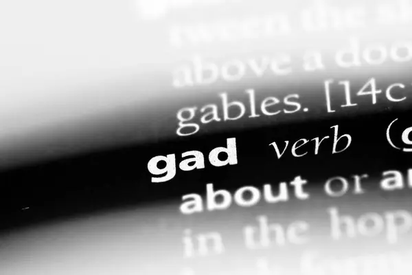 Gad Word Dizionario Concetto Gad — Foto Stock