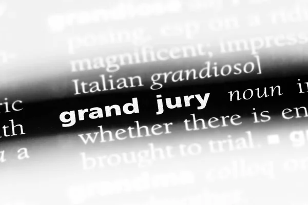 grand jury word in a dictionary. grand jury concept