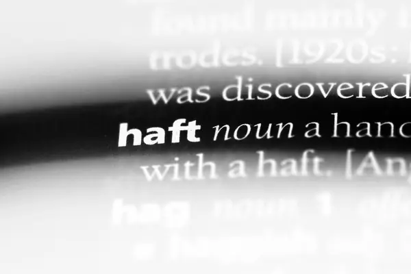 Haft Słowo Słowniku Koncepcja Haft — Zdjęcie stockowe