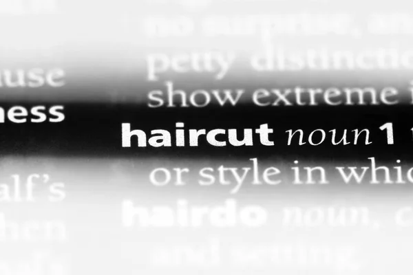 Saç Kesimi Word Bir Sözlük Saç Kesimi Kavramı — Stok fotoğraf