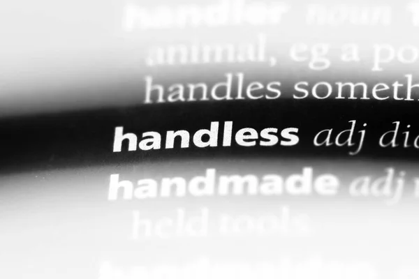 사전에 Handless 단어입니다 Handless — 스톡 사진