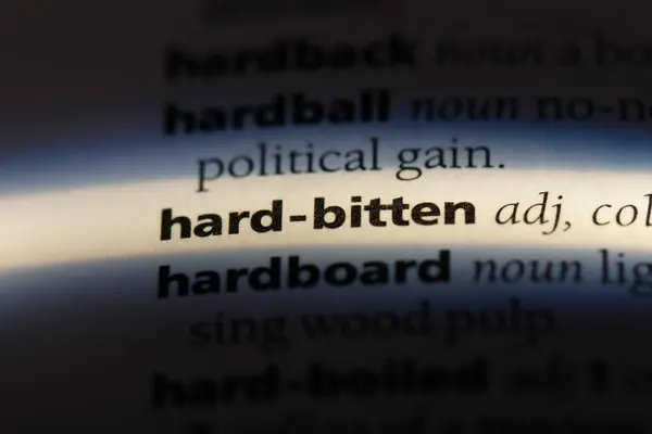 単語を辞書でハードをかましていた ハードにかまれた概念 — ストック写真