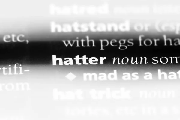 Hatter Word Dictionary Hatter Concept — Stock Photo, Image