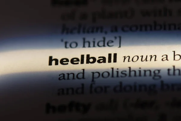 Heelball Word Dictionary Heelball Concept — Stock Photo, Image