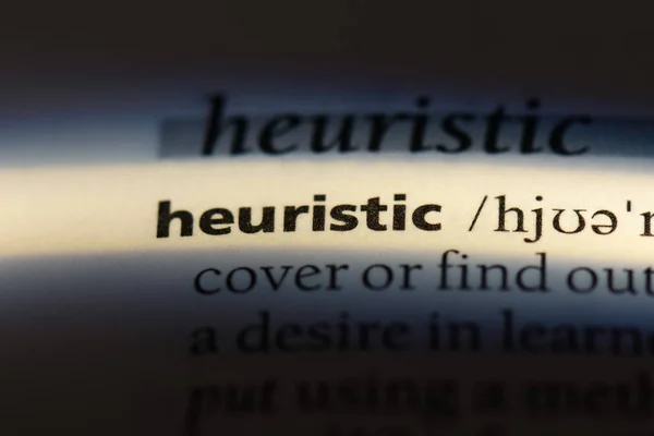 Heuristic Word Dictionary Heuristic Concept — Stock Photo, Image