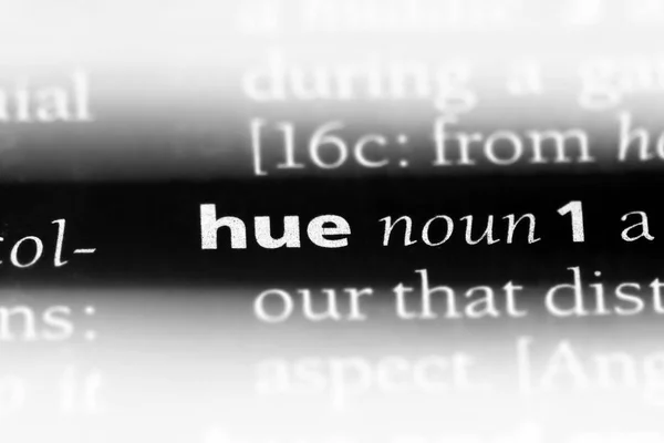Barwa Słowo Słowniku Koncepcja Hue — Zdjęcie stockowe