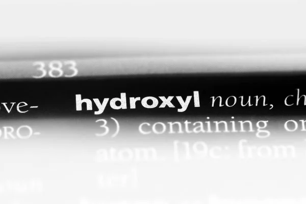 水酸基単語を辞書で 水酸基のコンセプト — ストック写真