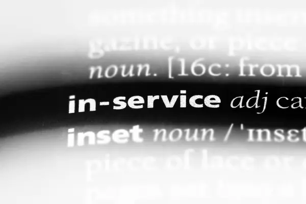 Στην Υπηρεσία Λέξη Ένα Λεξικό Στην Έννοια Της Υπηρεσίας — Φωτογραφία Αρχείου