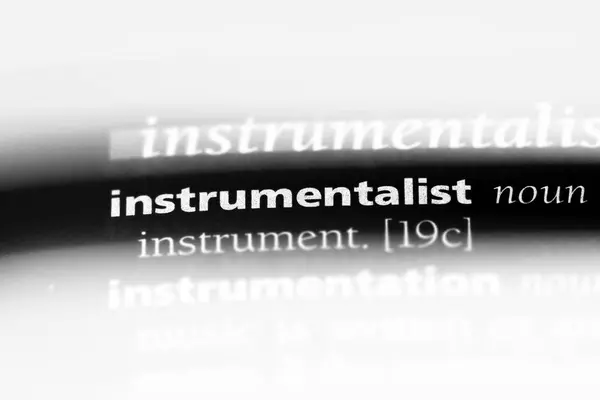 Instrumentalistische Woord Een Woordenboek Instrumentalistische Concept — Stockfoto