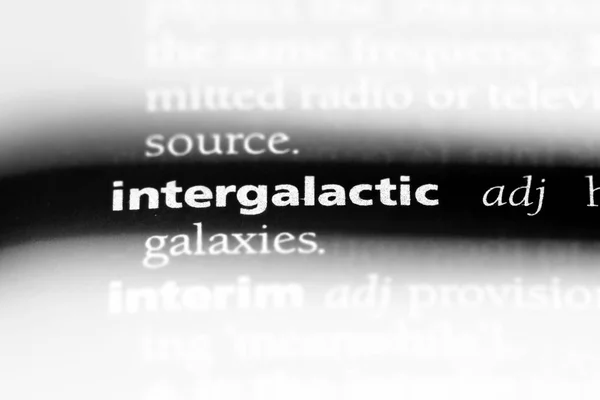 Intergalaktikus Szót Szótárban Intergalaktikus Koncepció — Stock Fotó