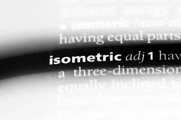 isometric word in a dictionary. isometric concept.