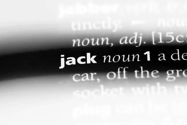 Jack Word Dictionary Jack Concept — Stock Photo, Image