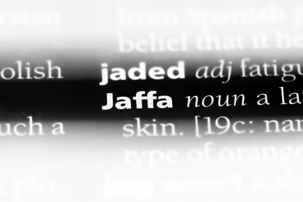Jaffa Ord Ordbok Jaffa Koncept — Stockfoto