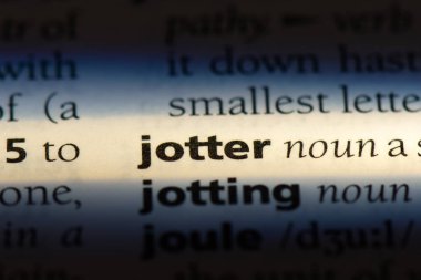 bir sözlüğü'ndeki Jotter sözcüğü. Jotter kavramı.