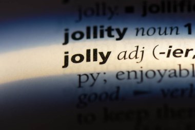 bir sözlük neşeli Word'de. neşeli kavramı.