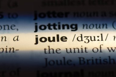 bir sözlük Joule Word'de. Joule kavramı.