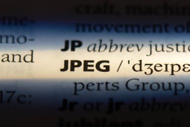 JPEG Word'de bir sözlük. JPEG kavramı.