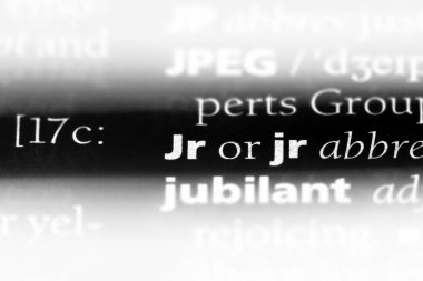 Jr Word'de bir sözlük. Jr kavramı.