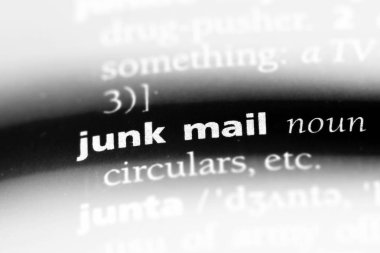 önemsiz posta Word'de bir sözlük. önemsiz posta kavramı.