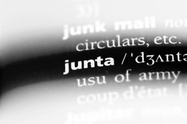 Cunta Word'de bir sözlük. Cunta kavramı.