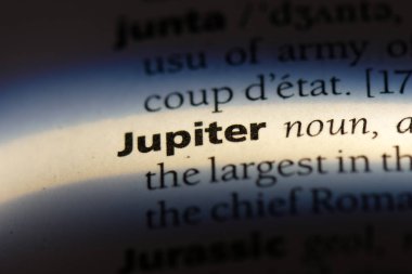 Jüpiter Word'de bir sözlük. Jüpiter kavramı.