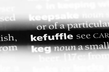 kefuffle sözcük sözlüğe. kefuffle kavramı.