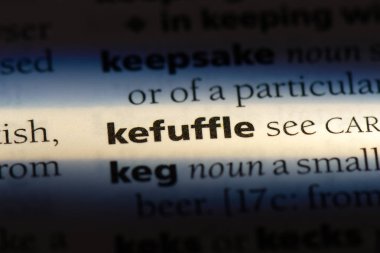 kefuffle sözcük sözlüğe. kefuffle kavramı.