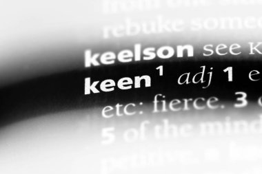 keskin tek kelimeyle bir sözlük. keskin kavramı.