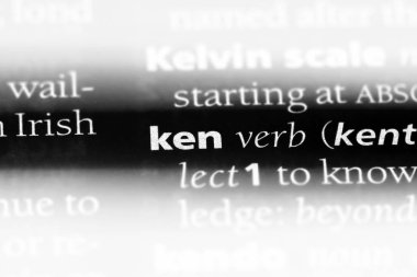 bir sözlüğü'ndeki sözcüğü ken. Ken kavramı.