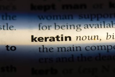 Keratin Word'de bir sözlük. Keratin kavramı.