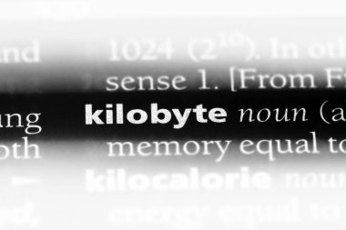 kilobayt Word'de bir sözlük. kilobayt kavramı.