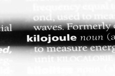 bir sözlüğü'ndeki Kilojoule sözcüğü. Kilojoule kavramı.