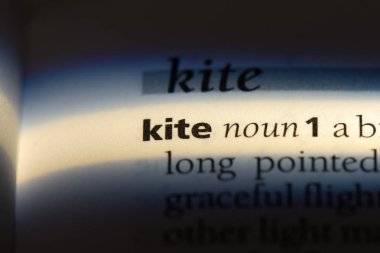 bir sözlüğü'ndeki sözcüğü uçurtma. Uçurtma kavramı.