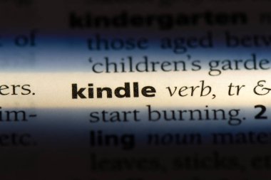 bir sözlüğü'ndeki sözcüğü kindle. kavram kindle.